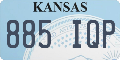 KS license plate 885IQP