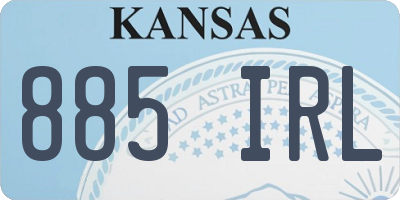 KS license plate 885IRL