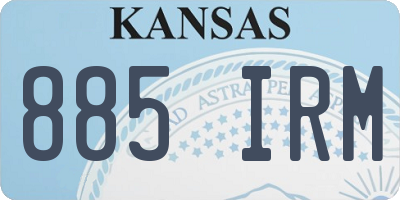 KS license plate 885IRM