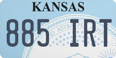 KS license plate 885IRT