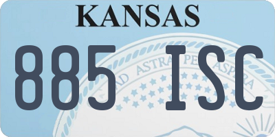 KS license plate 885ISC