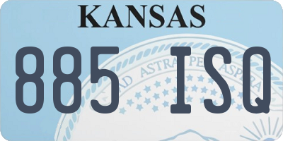 KS license plate 885ISQ