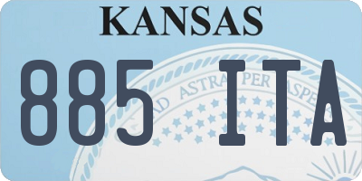 KS license plate 885ITA
