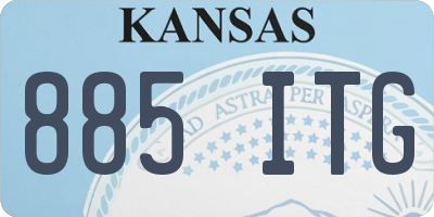 KS license plate 885ITG