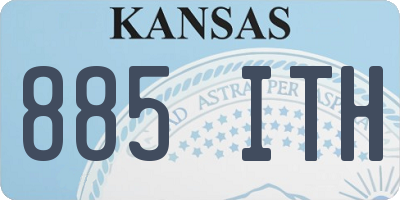 KS license plate 885ITH