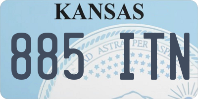 KS license plate 885ITN