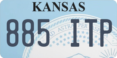 KS license plate 885ITP