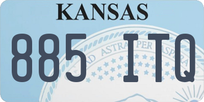 KS license plate 885ITQ