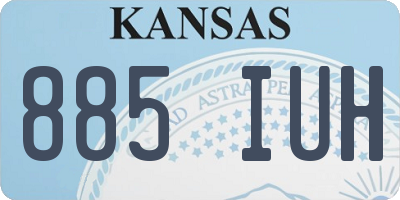 KS license plate 885IUH