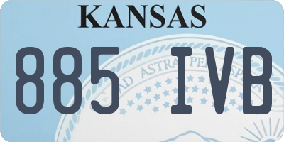 KS license plate 885IVB