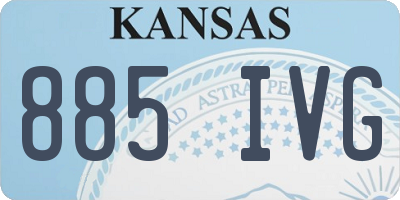 KS license plate 885IVG