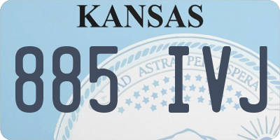 KS license plate 885IVJ