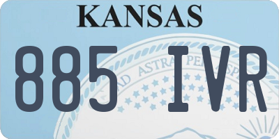 KS license plate 885IVR