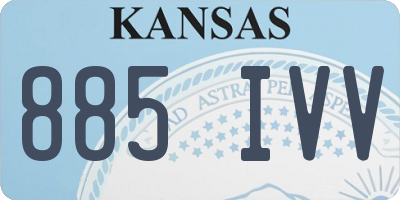 KS license plate 885IVV