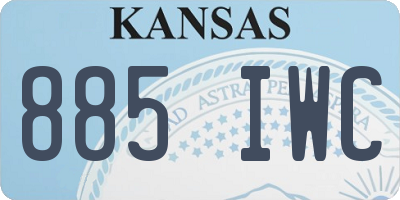 KS license plate 885IWC