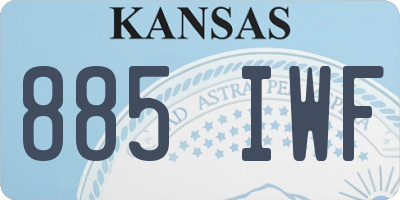 KS license plate 885IWF