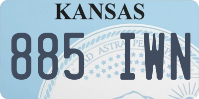 KS license plate 885IWN