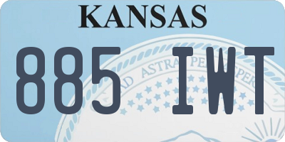 KS license plate 885IWT