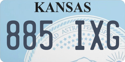 KS license plate 885IXG