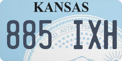 KS license plate 885IXH