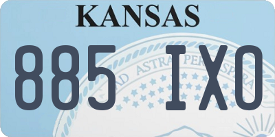 KS license plate 885IXO