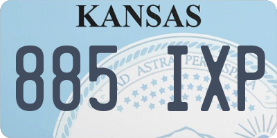 KS license plate 885IXP