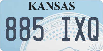 KS license plate 885IXQ