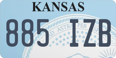 KS license plate 885IZB