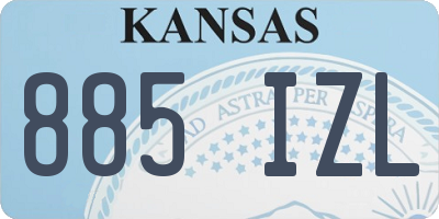 KS license plate 885IZL