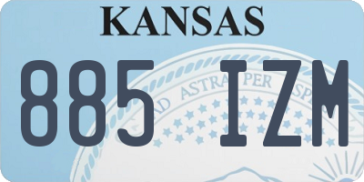 KS license plate 885IZM