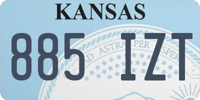 KS license plate 885IZT