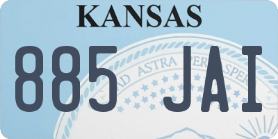 KS license plate 885JAI