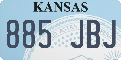 KS license plate 885JBJ