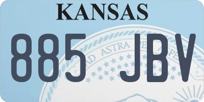 KS license plate 885JBV
