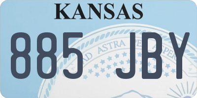 KS license plate 885JBY