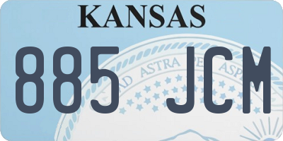 KS license plate 885JCM