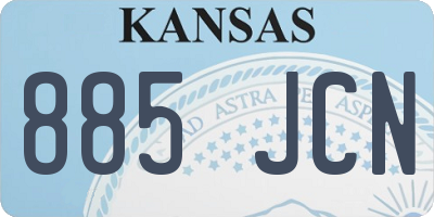 KS license plate 885JCN