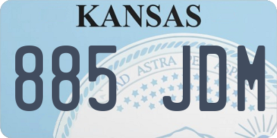 KS license plate 885JDM