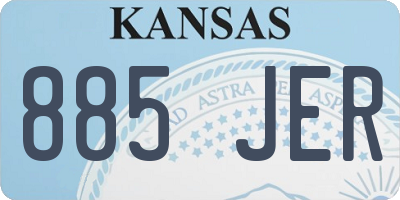 KS license plate 885JER