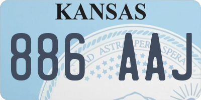 KS license plate 886AAJ