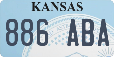 KS license plate 886ABA