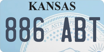 KS license plate 886ABT