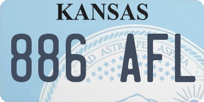 KS license plate 886AFL
