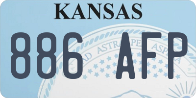 KS license plate 886AFP