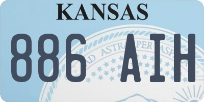 KS license plate 886AIH