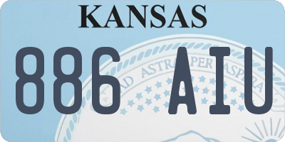 KS license plate 886AIU