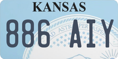 KS license plate 886AIY