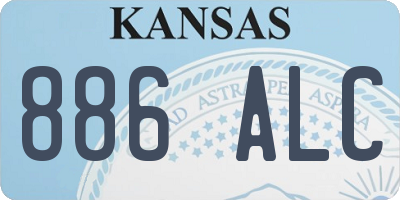 KS license plate 886ALC