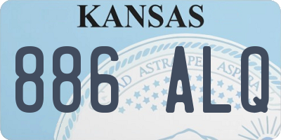 KS license plate 886ALQ