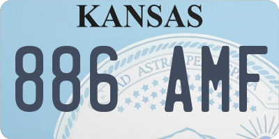KS license plate 886AMF